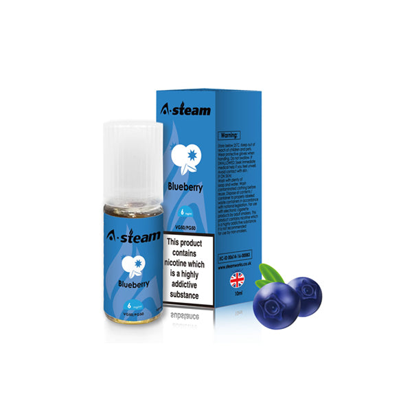 A-Steam Fruit Flavours 12MG 10ML (50VG/50PG)