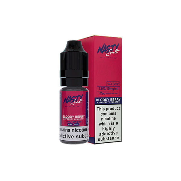 10mg Nasty Salts 10ml Nic Salts (50VG/50PG)