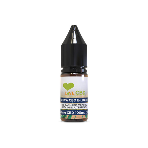 Love CBD 600mg Indica CBD + CBG E-liquid 10ml (65PG/35VG)